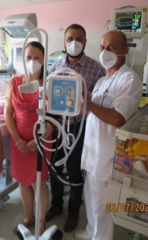 Resuscitátor pro neonatologickou kliniku Fakultní nemocnice Brno