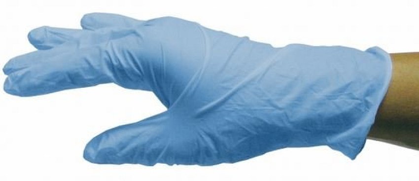 NITRICARE, vyšetřovací rukavice, nesterilní, modrá, 100 ks