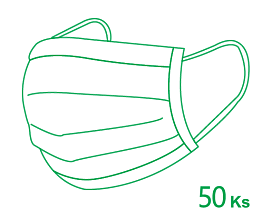 Ústenka - s gumičkou, 50 ks