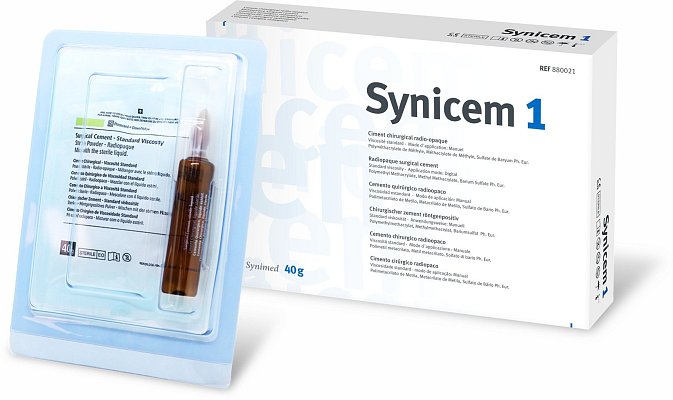 Kostní cement pro ruční přípravu a aplikaci (Synicem 1)