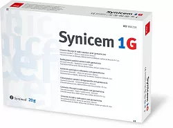Kostní cement s antibiotikem pro ruční přípravu a aplikaci (Synicem 1G)