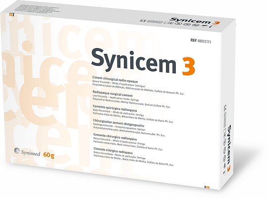 Kostní cement pro aplikaci stříkačkou (Synicem 3)